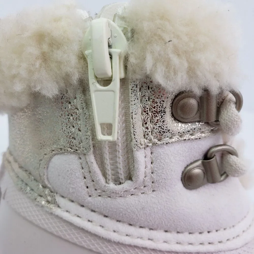 Sperry Alpine Saltwater Toddler Sz 7 Pearl Faux Shearling Waterproof Duck Boots